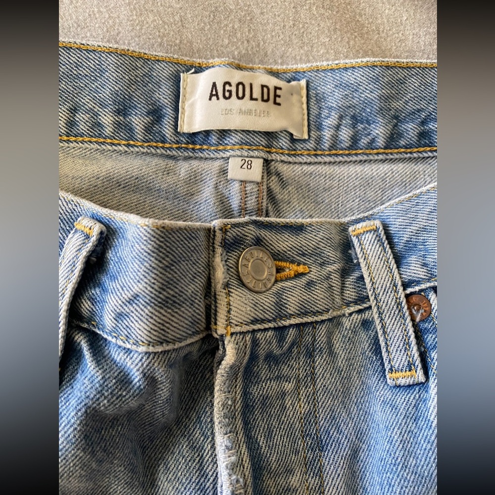 COPY - AGOLDE Parker Long Denim Shorts Size 28 - Picture 13 of 16